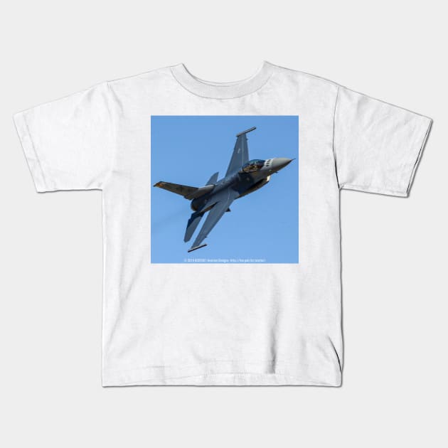 F-16 High-Speed Pass Kids T-Shirt by acefox1